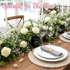 200 Pcs Napkin Rings Gold Bling Leaf Shaped Napkins Rings Table Decorations - Image 6