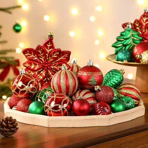 SHareconn 106 PCS Christmas Ball Ornaments for Christmas Tree Decorations - Image 7