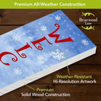 Briarwood Lane Fall Double Sided Reversible Pine Porch Leaner 47x9.5 Fall Winter Gnomes For Fall Porch Leaner - Image 4