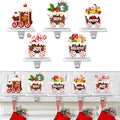 Wonderjune 6 Pcs Christmas Stocking Holders for Mantle, Train by Wonderjune