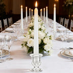 48 Pcs Clear Glass Taper Candle Holders Bulk, 2.5 in Taper Candle Holder - Image 4