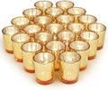 Volens Gold Party Decorations 72pcs, Mercury Glass Votive Candle Holders by VolensLightUpYourLife