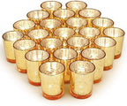 Volens Gold Party Decorations 72pcs, Mercury Glass Votive Candle Holders by VolensLightUpYourLife