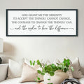 ZZJJHYWGQ Serenity Prayer, Bible Verse Wall Decor, 40''×15'', Black by Unknown