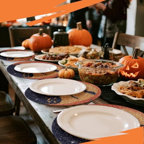 15" Halloween Round Placemats Set of 4 - Image 4