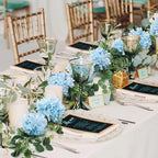 6ft Light Blue Hydrangeas Artificial Floral Garland Decoration for Mantle - Image 6