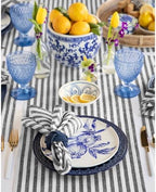 Solino Home 100% Pure Linen Table Runner, 14 x 60 in, Black, Amalfi Stripe - Image 4