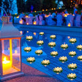 Liliful LED Floating Lotus Lantern, Diwali Pool Pond Decor, White,3.94 Inch by Liliful