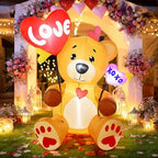 LETIME 5 FT Valentine's Day Inflatable Outdoor Decorations Bear by LETIME