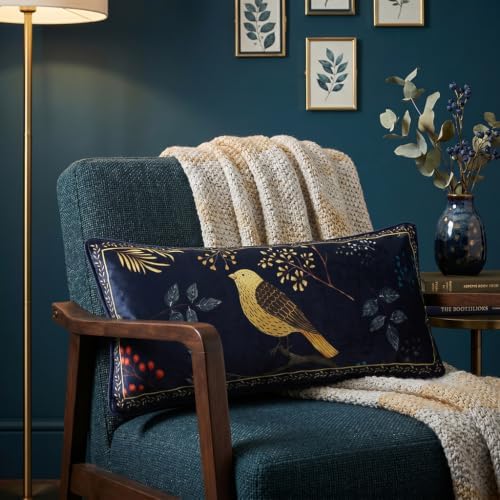patdrea Designer Velvet Throw Pillow Cover,Set of 2,12"x28"-Doodle B - Image 2