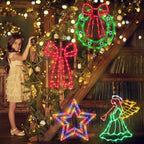 TRWYMZ Christmas Decorations - 16" Christmas Window Silhouette Lights - Image 3