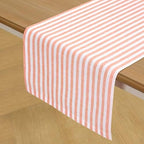 Solino Home 100% Pure Linen Table Runner, 14 x 60 in, Orange, Amalfi Stripe - Image 2