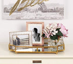 Kate and Laurel Ciel Metal Mirrored Ornate Scalloped Decorative Tray, Gold - Image 3