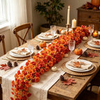 GTIDEA 36FT Fall Flower Garlands Morning Glory Vines for Autumn Mantel 6Pcs - Image 4