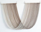 QULBUJ Dip Dye Large Macrame Wall Hanging Tie-Dye Yarn Tapestry Home Boho Wall Decor Ombre Art Headboard Bedroom Living Room 52" Wx34 L,Brown by Unknown