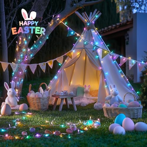 JMEXSUSS 400 LED Easter Lights Indoor Outdoor, 132FT Easter String Lights - Image 3