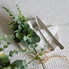130PC Faux Eucalyptus Stems Silver Dollar Eucalyptus Stems Wedding Decor - Image 5