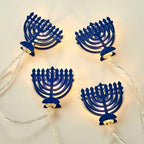 Rite Lite Menorah String Light Decoration Hanukkah Decor Garland Style Accessories Indoor Use Hang on Wall Jewish Festival of Lights Hanukkah Gifts Requires 2 AA Batteries not Included 5 Feet Length! - Image 5