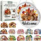 12PCS Interchangeable Welcome Sign for Front Door Every Season Decorations by Unknown