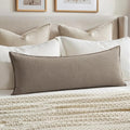 MIULEE Decorative Linen Lumbar Pillow Cover 14x36 Inch Dune by MIULEE