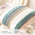 Boho Throw Pillow Covers Decorative Neutral Farmhouse Pillow case - Image 2