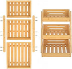 Merysen 3-Tier Bamboo Fruit Basket for Kitchen Countertop, Self-assembly - Image 7