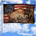250 Anniversary USA Flag, Two-way Display 3x5 Ft, 250th Anniversary Flag 2 by RustFieldCo