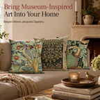 William Morris Orange Tree Tapestry Throw Pillow Cover 18 x 18 in - Image 3