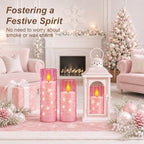 Raycare 7 Pack Flameless Battery Operated Pillar Candles with Remote Timer - Image 2