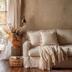 patdrea Vintage Linen Throw Pillow Covers,Set of 2,22"x22"-Kubum - Image 3