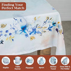 Maison d' Hermine Table Cloth Rectangle Table Reusable 100% Cotton 54"x72" - Image 4