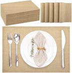 Kochorie 50Pcs 11x17 Woven Burlap Placemats Jute Placemat for Dining Table by Kochorie