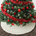 Mr. Pen Christmas Tree Skirt - 48 Inch Knitted Xmas Tree Skirt - Image 7