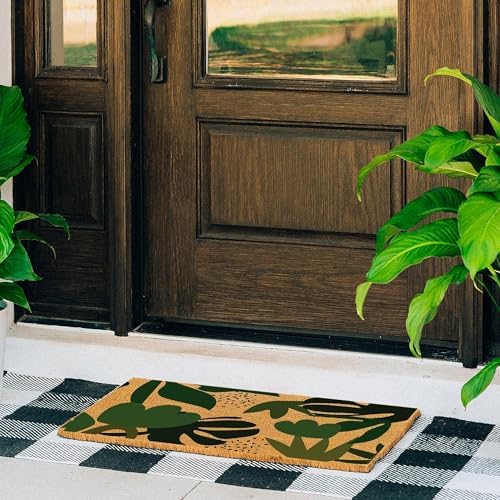 THEODORE MAGNUS Door Mat - Welcome Mat for Front Door with Non-Slip Backing - Durable Spring & Summer Doormat - Perfect for Outside Entrance Matt - Outdoor/Indoor - Tropical Mirage - 17" x 30" - Image 2