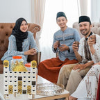 gisgfim Ramadan Wooden Countdown Calendar Eid Mubarak Decorations Mosque Advent Calendar with Drawers Eid Mubarak Countdown Til Eid Gift Ramadan Wooden Craftwork for Kids Ramadan Party Decorations - Image 5