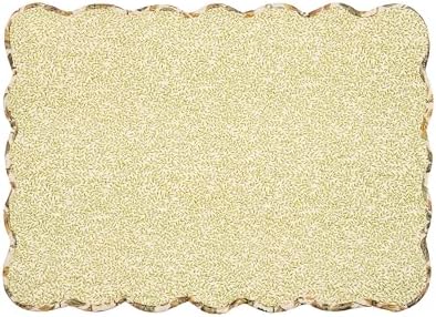 Iris Yellow & Green Leaves Vintage Design 100% Cotton Placemats 13" x 19" - Image 4