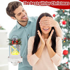 Therwen 2 Pcs Christmas Stocking Holders Lantern, LED, Classic, White - Image 4