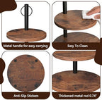 Cupcake Stand, 2 Pack Rustic Wood 2 Tier Cake Stand, Cupcake Tower - Image 5