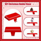 Zhengmy 8 Pcs Red Christmas Stocking Hangers for Mantel Stocking Holders - Image 3