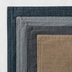 MIULEE Neutral Navy Boho Linen Pillow Covers 18x18 Inch Pack of 4 - Image 6