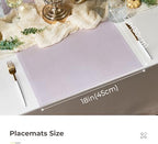 Leetaltree Woven Vinyl Placemats Set of 24, Lavender Sequin - Image 4