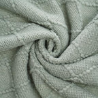 BATTILO HOME Sage Green Throw Blanket for Couch, Boho Bed Throws for Home Decor, Light Blue Throw Blanket for Sofa Living Room, 50"x60" - Image 5