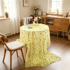 BINBE 12pcs Daisy Spring Table Runner Embroidery Gauze 10FT Florals Seasonal Tulle Holiday Birthday Kitchen Dining Table Decor for Home Party Yellow - Image 5