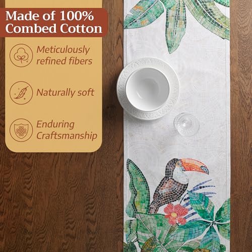 Maison d' Hermine Table Runner 100% Combed Cotton 14.5"x72" (Double Layer) - Image 4