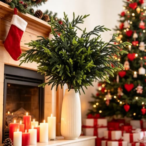 YGSEPCC 36" 8Pcs Christmas Decorations Norfolk Pine Branches for Home Decor - Image 6