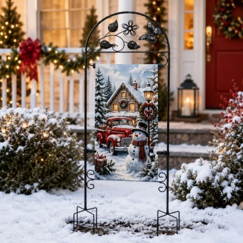 AceList Garden Flag Stands, 2 Pack for Fall and Holiday Outdoor Displays - Image 5