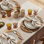 KINGSTONE 100% French Linen Table Runner 108", 210GSM Heavyweight Artisanry, Crease-Free Scroll Packaging, 14x108 for Dinning, Wedding and Side Table, Modern Farmhouse Decor - Image 3