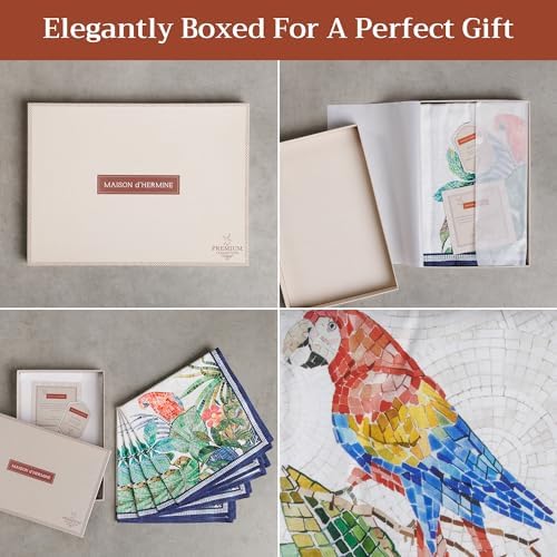 Maison d' Hermine Cloth Napkins Set of 4 100% Combed Cotton (20" x 20") - Image 6