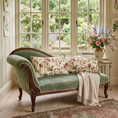ISAENNE Designer Velvet Throw Pillow Covers,28"x12" Set of 2-Grace A - Image 4