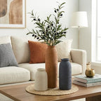 Ceramic Vase Set of 3, Small Flower Rustic Vases Home Table Decor, Modern Farmhouse Neutral Boho Pampas Pottery Vases Decorative for Centerpiece Mantel Entryway Shelf Living Room Kitchen - Image 7